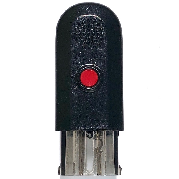 ExcelMark Media Mail Rubber Stamp Self-Inking red ink with clear stamping window - Picture 5 of 7